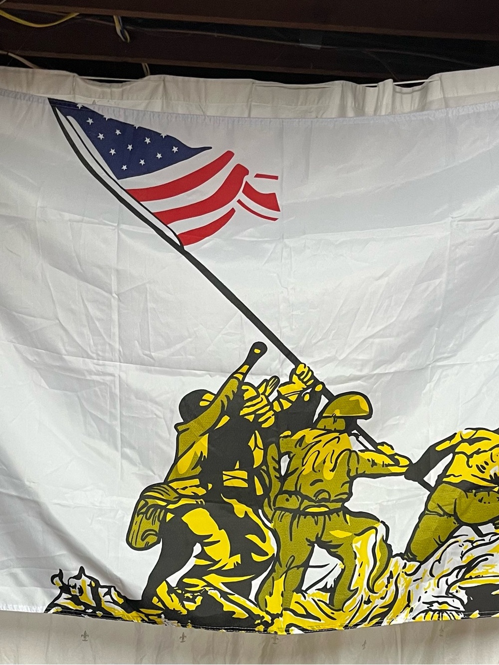3’x5’ Iwo Jima Flag – WWII USMC Flag Raising Wall Banner